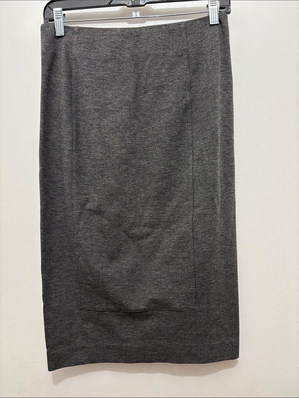 CAbi Women's Charcoal Gray Knit Pencil Skirt Sz 4